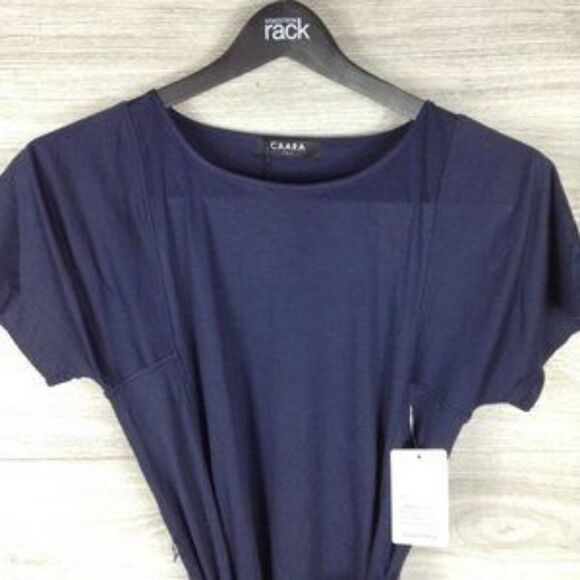 CAARA Serra Fit & Flare Dress In Blue size L - Picture 4 of 6